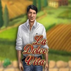 La Dolce Vita slot logo by Gamomat at Spinit Casino